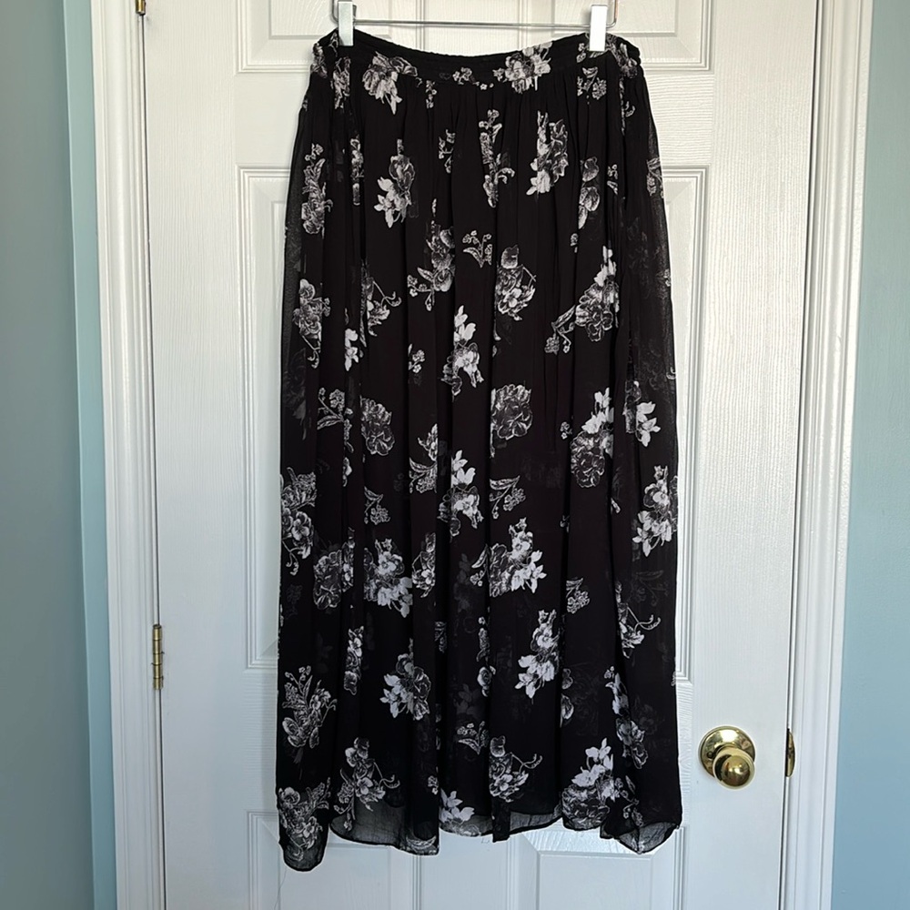 Free People semi sheer maxi skirt